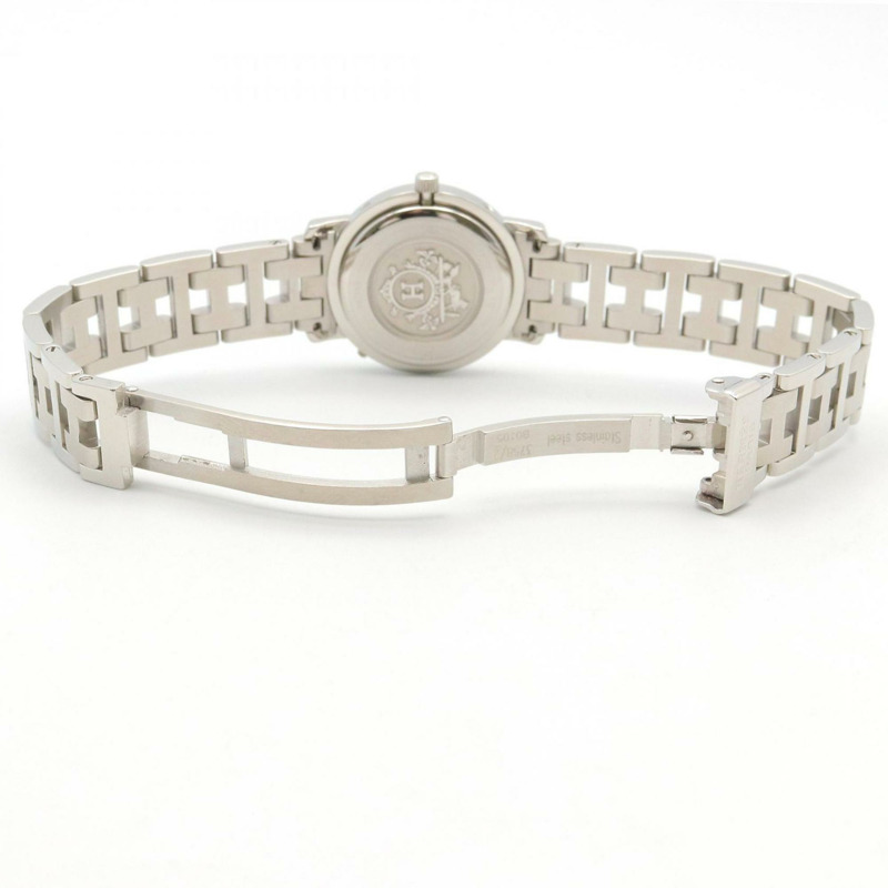 愛馬仕 Clipper 系列腕錶,不鏽鋼材質,女士款,白色,CL3.210-3