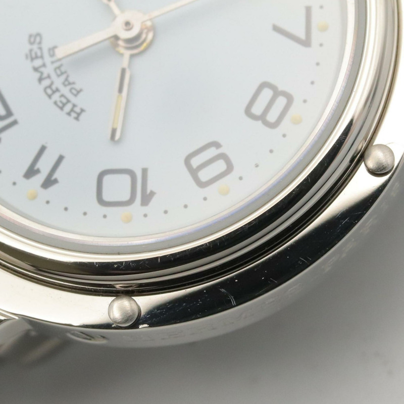 愛馬仕 Clipper 系列腕錶,不鏽鋼材質,女士款,白色,CL3.210-9