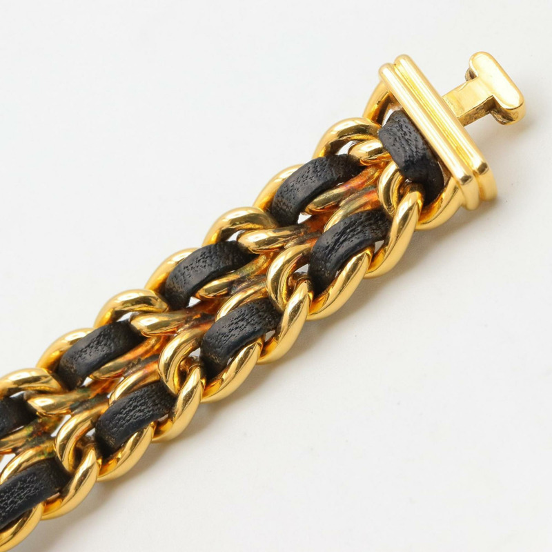 香奈兒 Premiere M 系列腕錶,鍍金,配皮錶帶,黑色,女士款,H0001-12