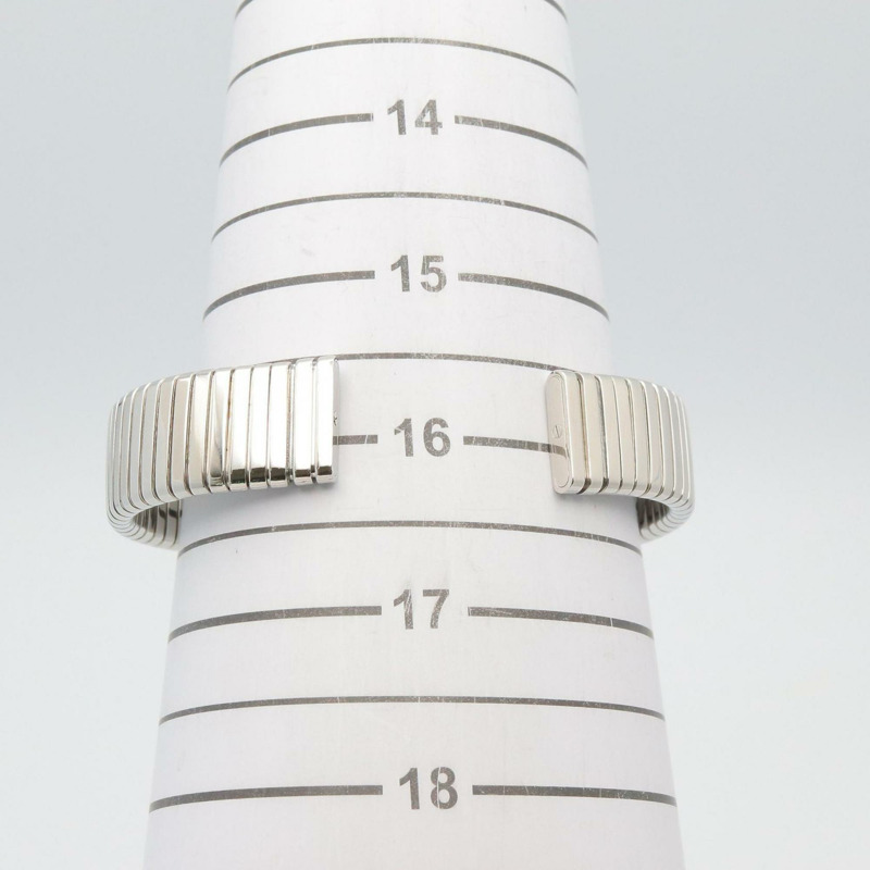 寶格麗 Tubogas 系列腕錶，不鏽鋼材質，女士款，黑色，BB232TS-7