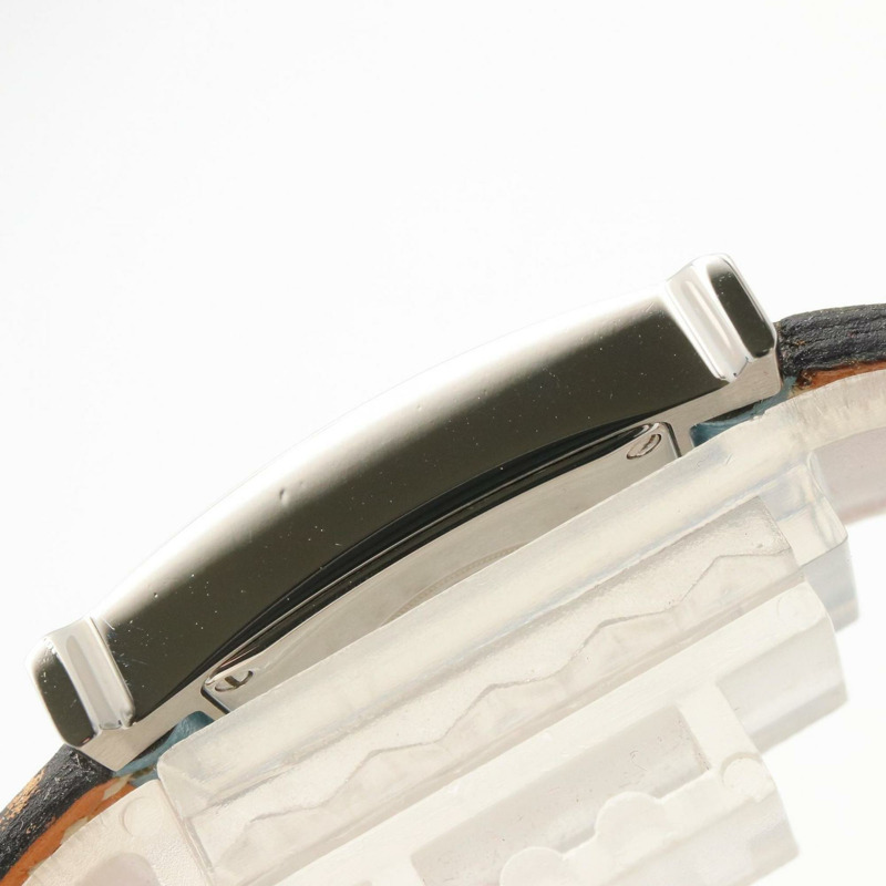 愛馬仕H系列腕錶,不鏽鋼錶殼配皮錶帶,女士款,藍色,型號HH1.210-11