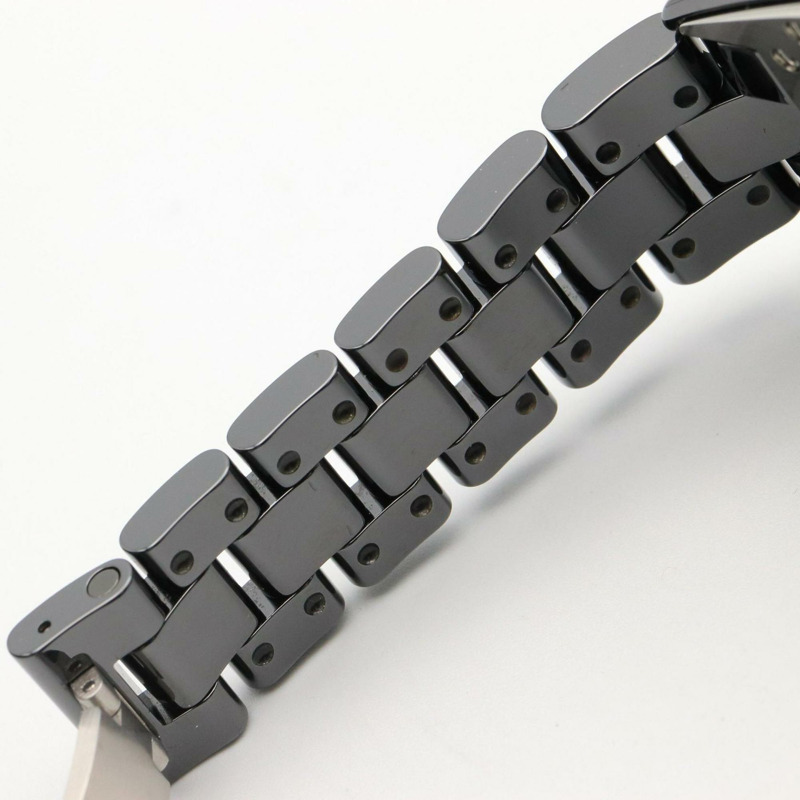 香奈兒 J12 12P 鑽石腕錶,陶瓷錶殼,鑲鑽,女士款,黑色,H1625-11