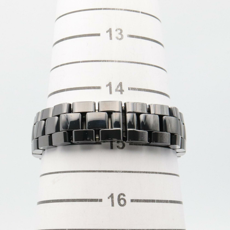 香奈兒 J12 十週年紀念款陶瓷祖母綠腕錶,女士,黑色,H2679-6