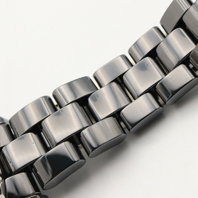 香奈兒 J12 十週年紀念款陶瓷祖母綠腕錶,女士,黑色,H2679-14