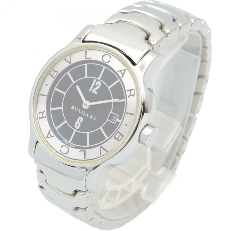 寶格麗 Solotempo 女士精鋼腕錶,黑色,ST29S-1