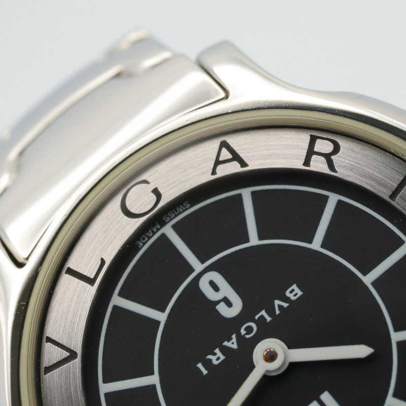 寶格麗 Solotempo 女士精鋼腕錶,黑色,ST29S-9