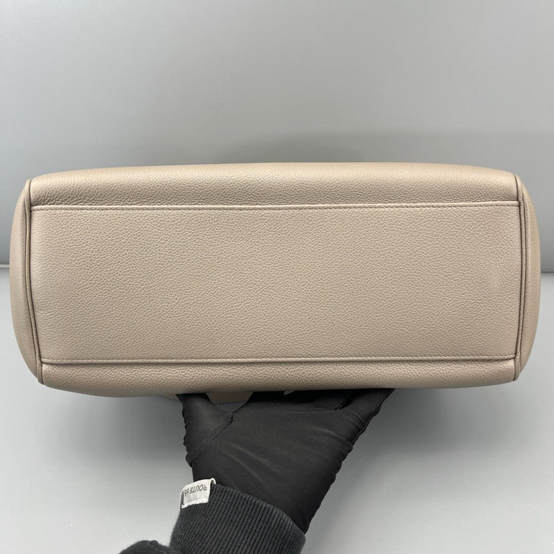 celine賽琳soft16中號灰色荔枝紋/32*23*13cm-9