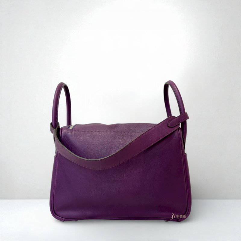 JS0026-Hermes 5L極度紫銀釦evercolor皮lindy30-3
