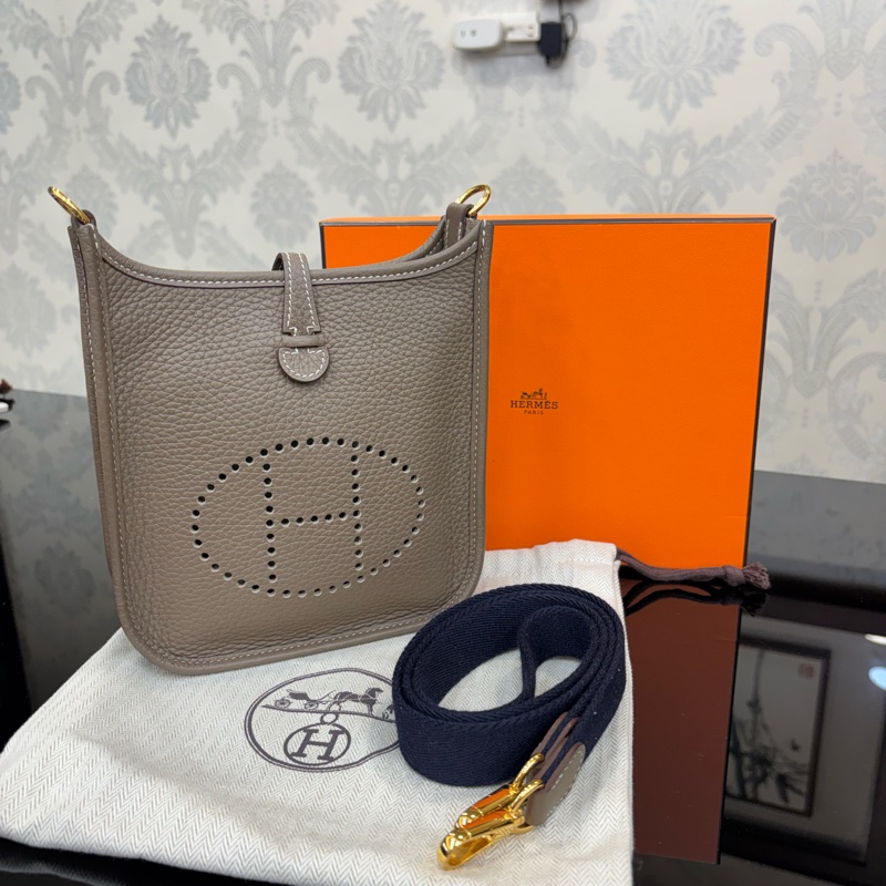 🩶 Hermès (愛馬仕) Evelyne 16 TPM 大象灰金扣-0