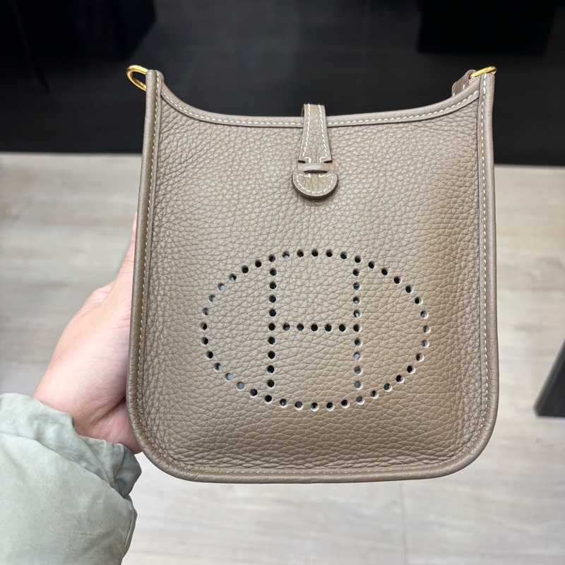 🩶 Hermès (愛馬仕) Evelyne 16 TPM 大象灰金扣-5