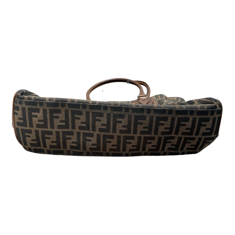 FENDI 芬迪 LOGO手拿包 8BN162 深棕色-3