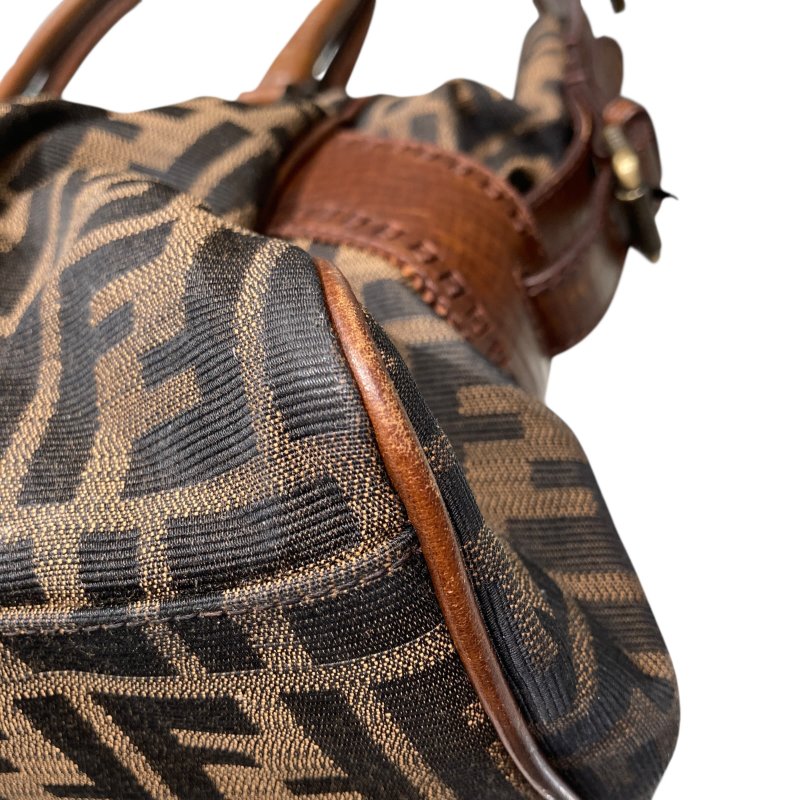 FENDI 芬迪 LOGO手拿包 8BN162 深棕色-9