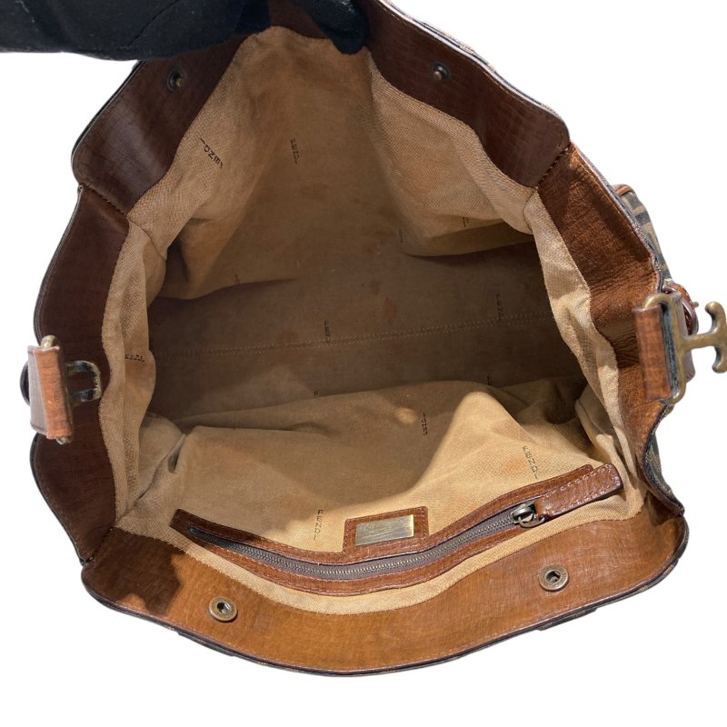 FENDI 芬迪 LOGO手拿包 8BN162 深棕色-10