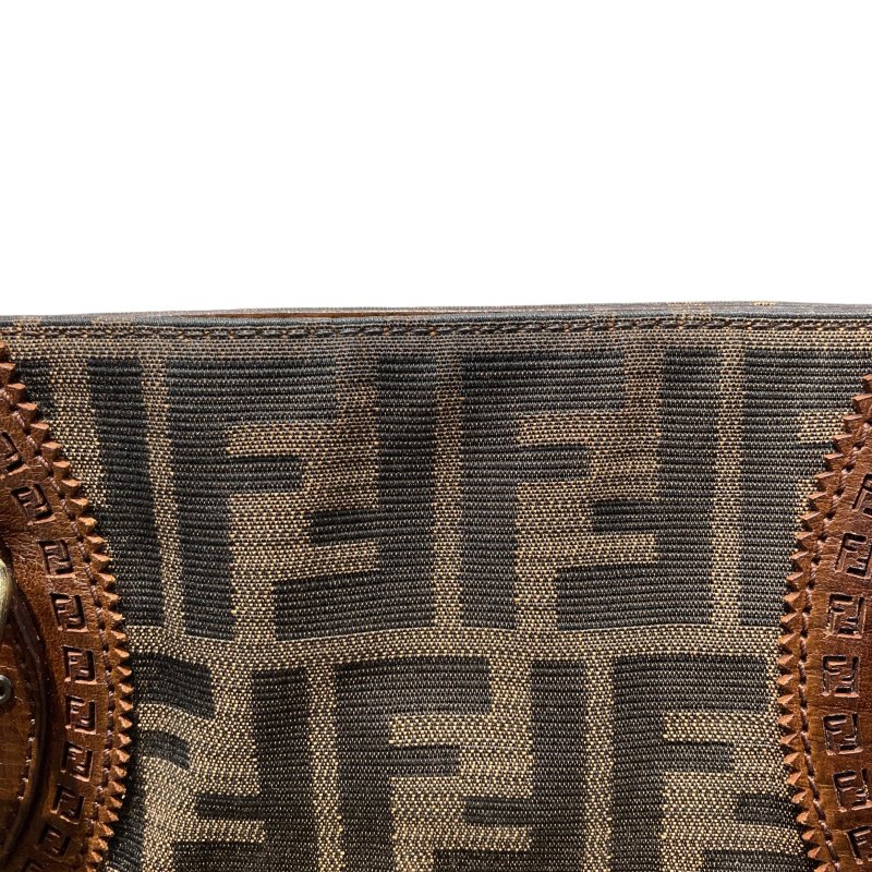 FENDI 芬迪 LOGO手拿包 8BN162 深棕色-15