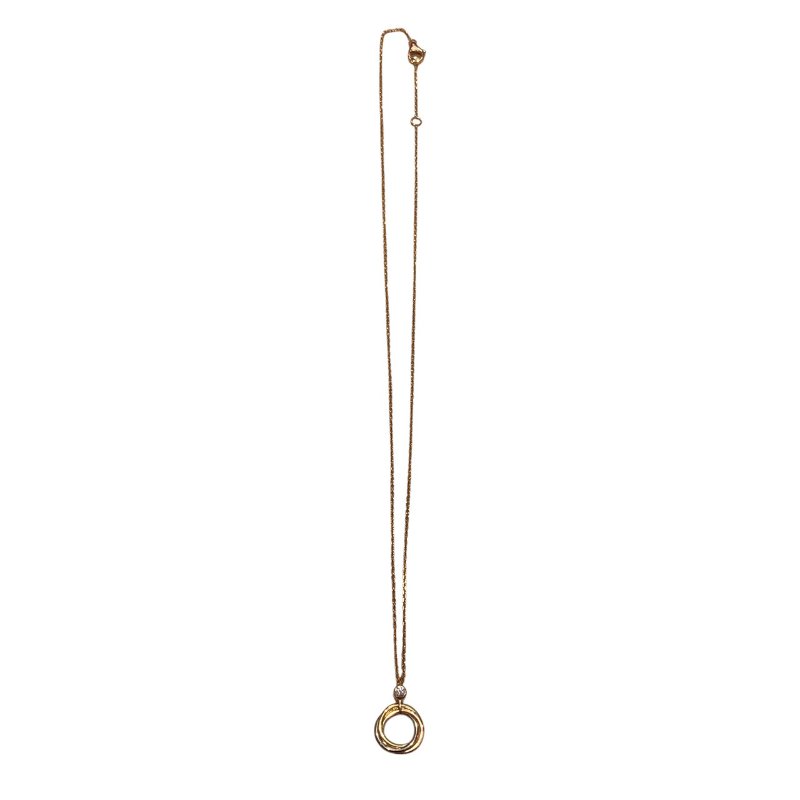 CARTIER 卡地亞 TRINITY NECKLACE 18K 項鍊 YG WG PG 鑽石-3