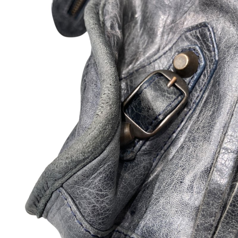 BALENCIAGA 巴黎世家 機車包 115748 手拿/肩背兩用包 深綠色-6