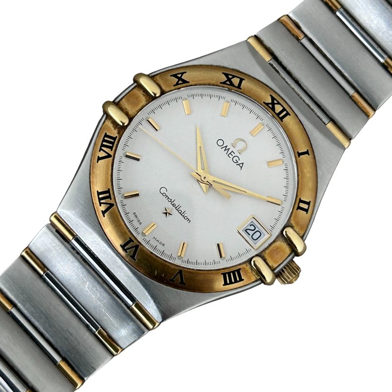 OMEGA 歐米茄 Constellation 星座 33MM QZ SS 白色面盤 羅馬數字錶圈 日期顯示-0