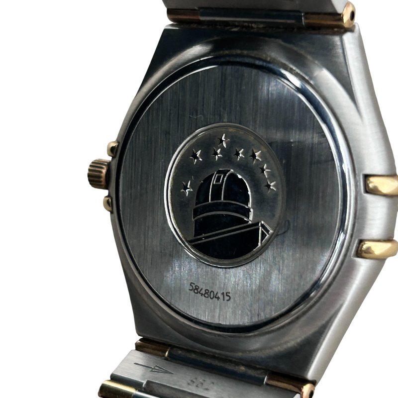 OMEGA 歐米茄 Constellation 星座 33MM QZ SS 白色面盤 羅馬數字錶圈 日期顯示-1