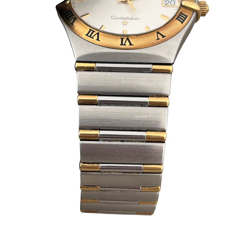 OMEGA 歐米茄 Constellation 星座 33MM QZ SS 白色面盤 羅馬數字錶圈 日期顯示-4