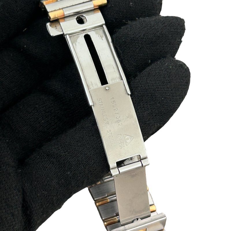 OMEGA 歐米茄 Constellation 星座 33MM QZ SS 白色面盤 羅馬數字錶圈 日期顯示-6