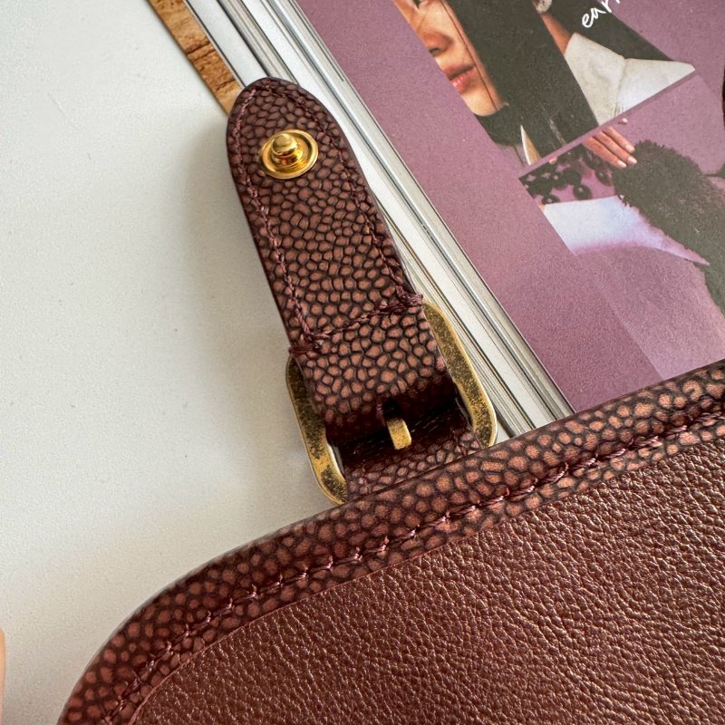 🎉10萬不到 Chanel Paris-Bombay 酒紅拼羊皮學院風橫式斜背包-30