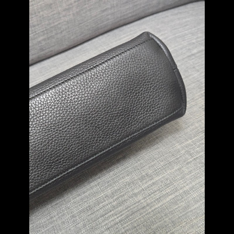 Gucci soho 黑色荔枝牛皮流蘇 肩背包 斜背包 小號-17