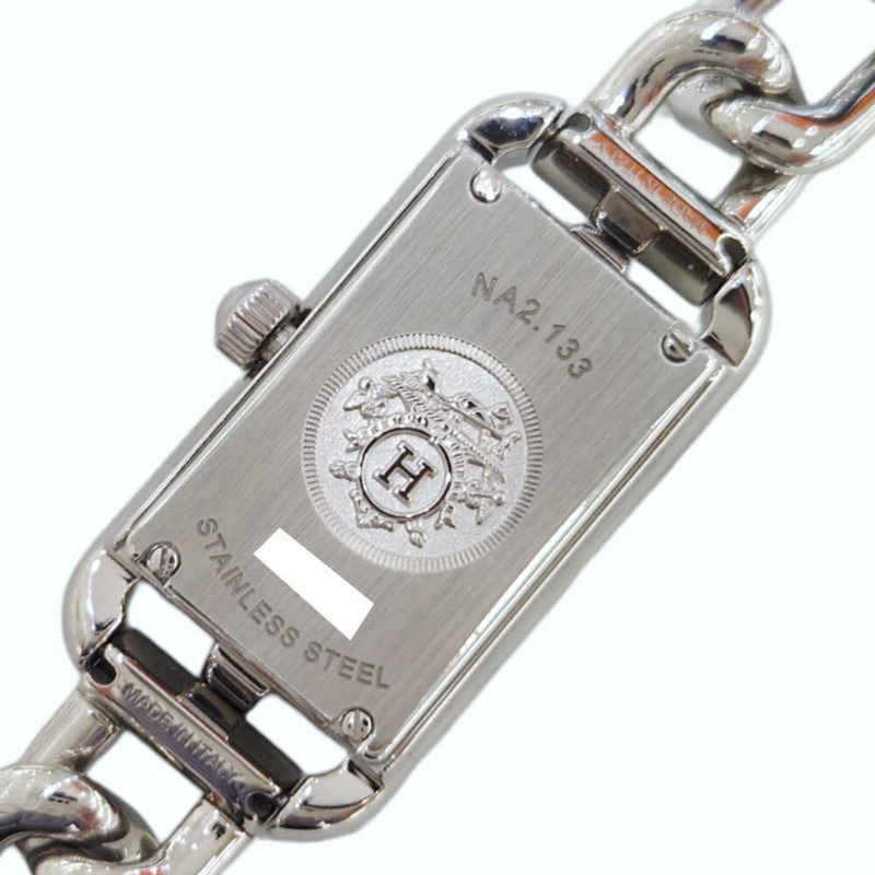 愛馬仕 Nantucket PM 鑽石精鋼砂金石錶盤海軍藍 NA2.133 29毫米石英女錶-5