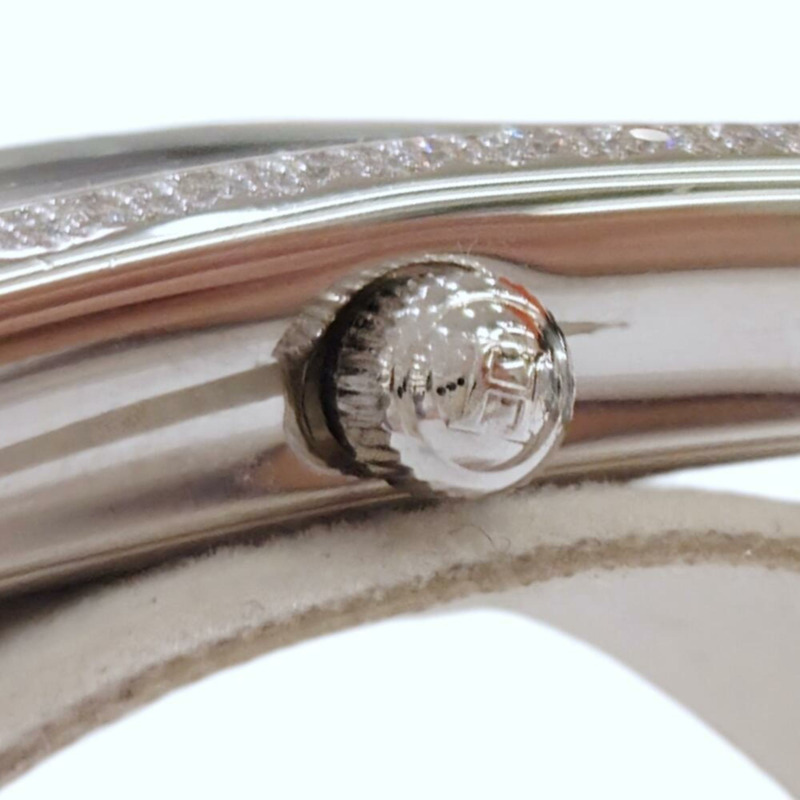 愛馬仕 Nantucket PM 鑽石精鋼砂金石錶盤海軍藍 NA2.133 29毫米石英女錶-9