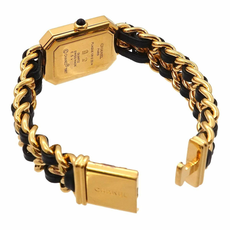 香奈兒 Premiere 女士腕錶，L 碼，H0001，黑金配色，石英機芯-3