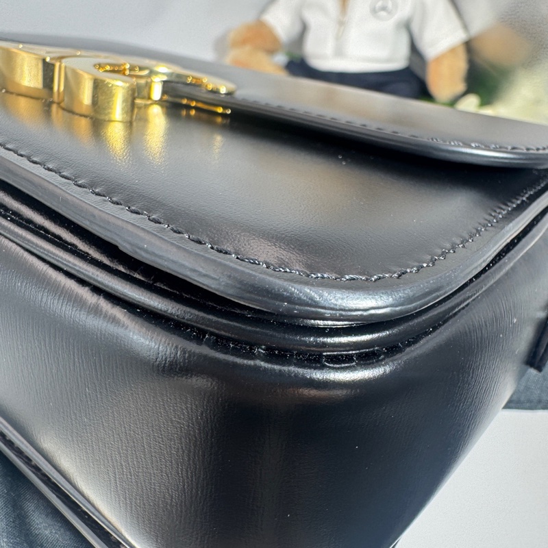 Celine凱旋門黑金box斜挎包teen ,附件:塵袋-4