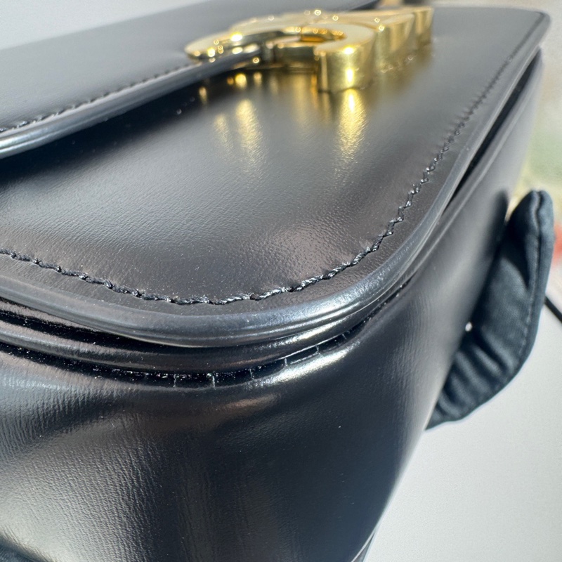 Celine凱旋門黑金box斜挎包teen ,附件:塵袋-5