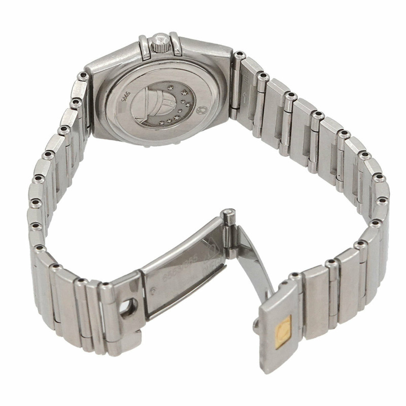 歐米茄星座系列迷你腕錶 1460 75 50週年紀念款 鑲鑽錶圈 女士腕錶 12P 白色錶殼 石英機芯-3