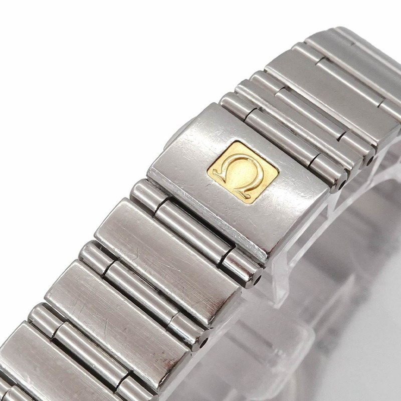 歐米茄星座系列迷你腕錶 1460 75 50週年紀念款 鑲鑽錶圈 女士腕錶 12P 白色錶殼 石英機芯-5