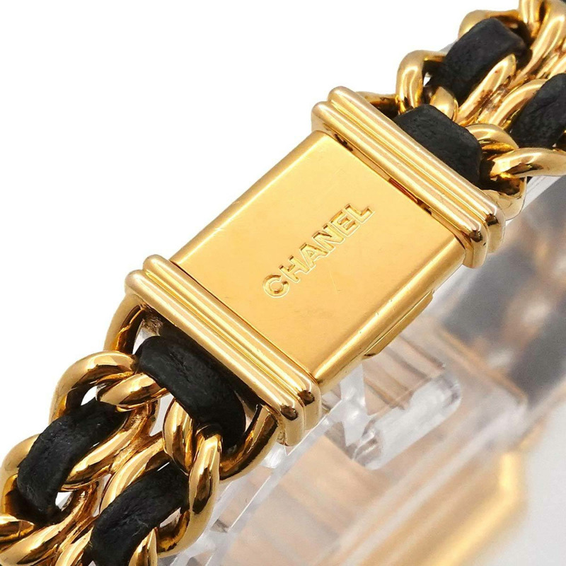 香奈兒 Premiere 女士腕錶，L 碼，H0001，黑金配色，石英機芯-5