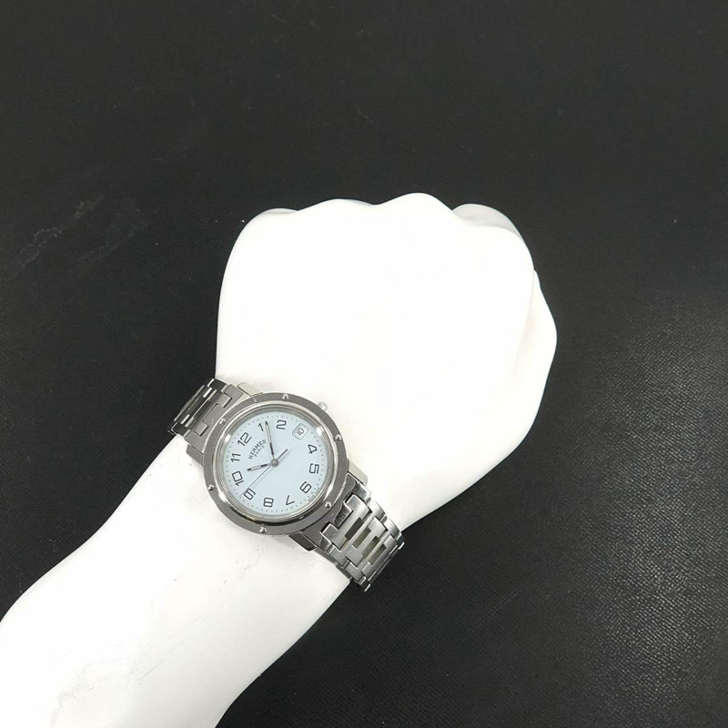 愛馬仕 Clipper CL6 710 男士腕錶,附日期顯示,白色石英機芯-2