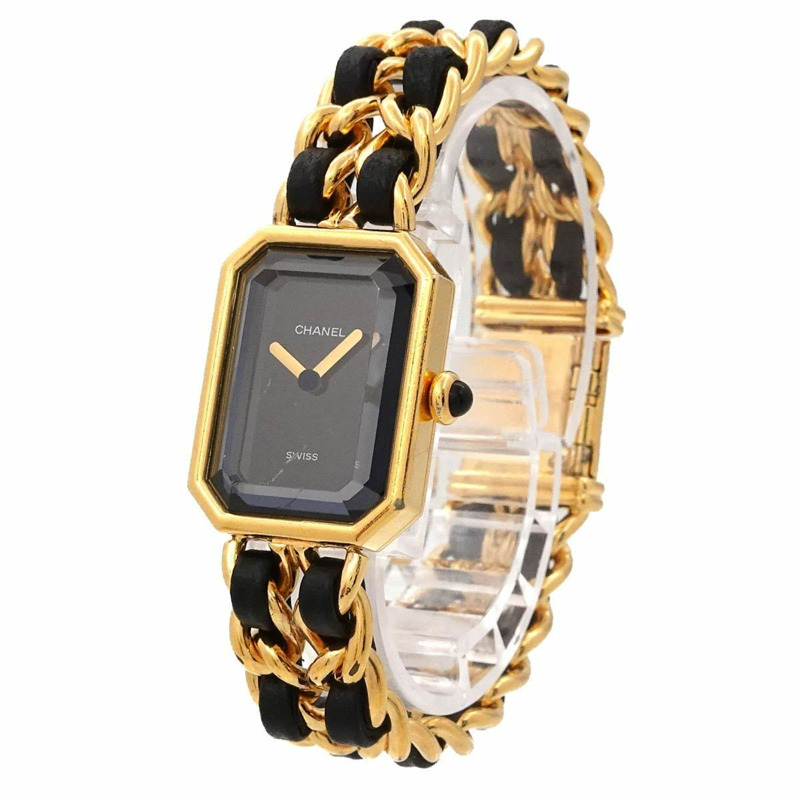 香奈兒 (CHANEL) Premiere 女士腕錶，M 碼，H0001，黑金配色，石英機芯-1