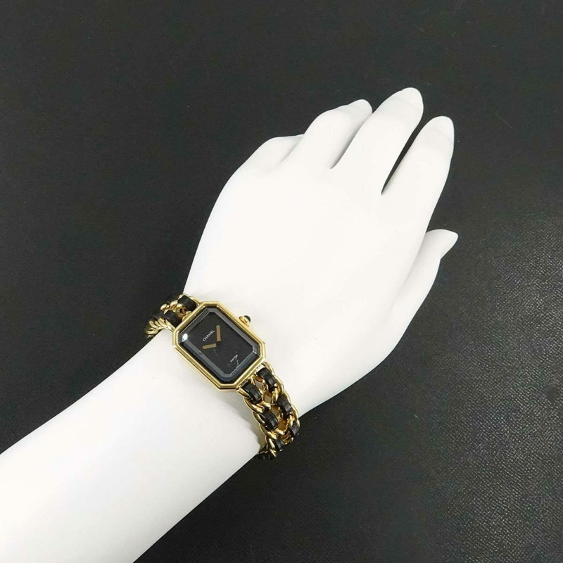 香奈兒 (CHANEL) Premiere 女士腕錶，M 碼，H0001，黑金配色，石英機芯-2