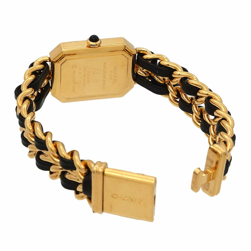 香奈兒 (CHANEL) Premiere 女士腕錶，M 碼，H0001，黑金配色，石英機芯-3