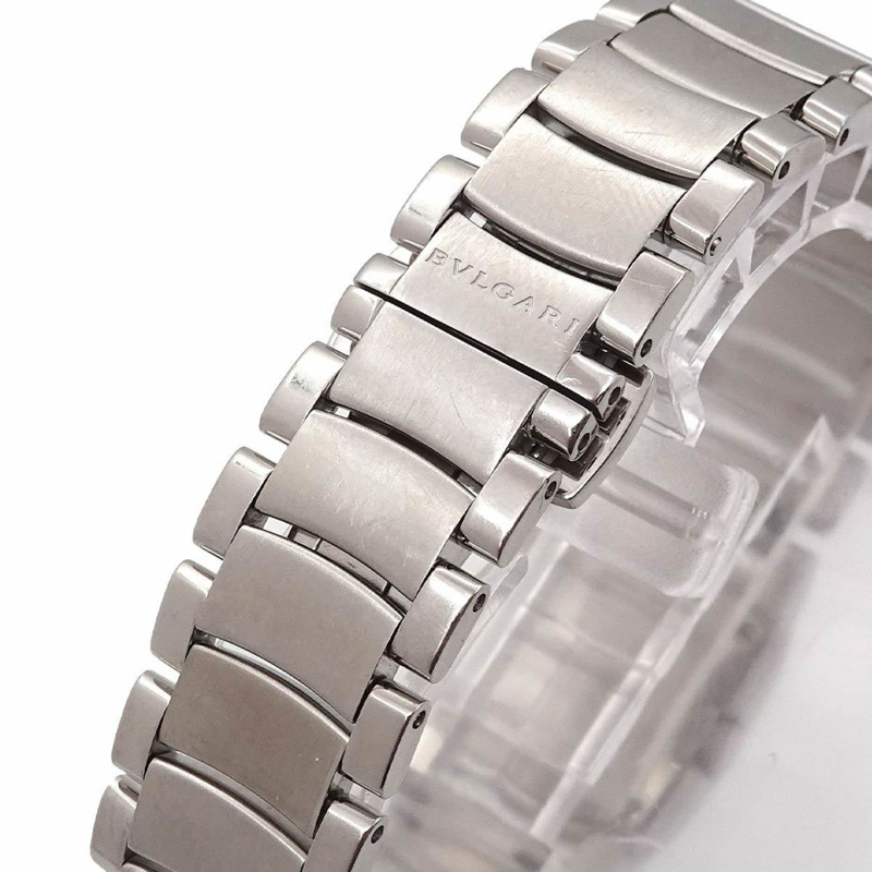 寶格麗 Assioma AA26S 鑲鑽錶圈女士腕錶，黑色石英機芯-6