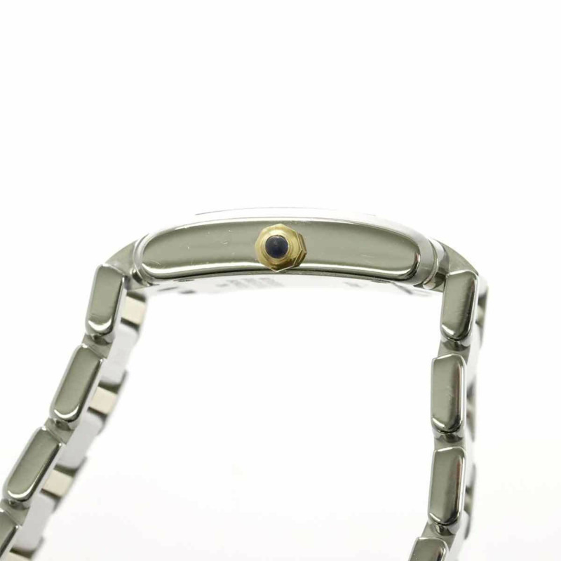 卡地亞 Tank Française SM 雙色腕錶 W51007Q4 女士象牙色 18K 黃金石英錶-5