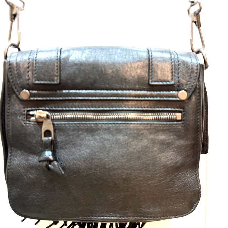 Proenza Schouler Mini PS1 Bag  黑色流蘇手提肩背斜背包 書包 迷你款-2