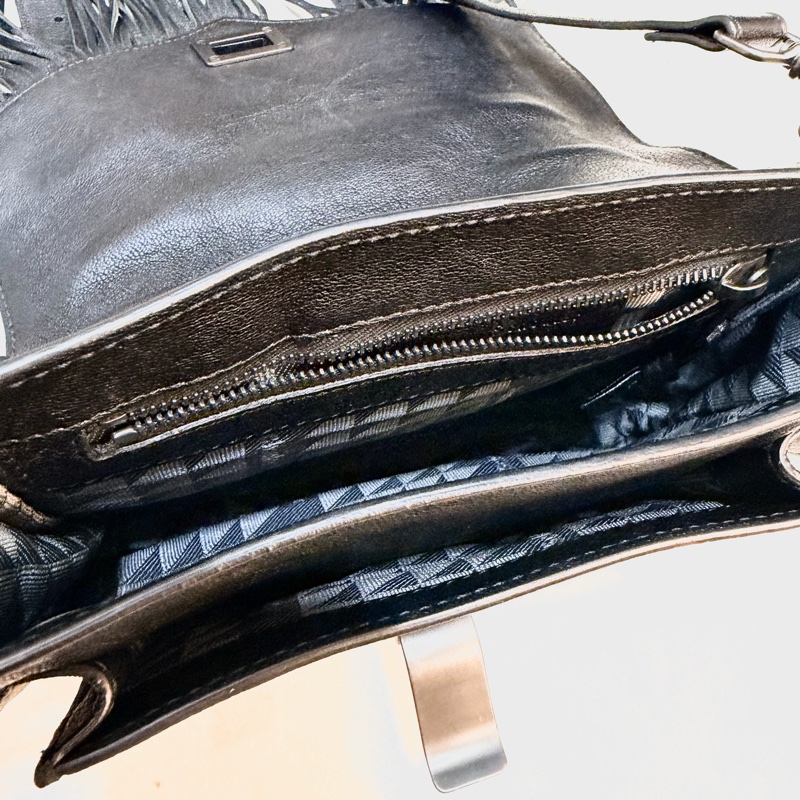 Proenza Schouler Mini PS1 Bag  黑色流蘇手提肩背斜背包 書包 迷你款-5