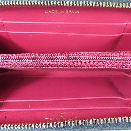 【巴黎站二手名牌專賣】*現貨*CHANEL 真品*19系列黑色菱格紋拉鍊中夾-3