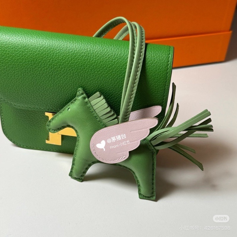 莉亞精品♡ Hermes Rodeo 飛馬pm 拼色綠x粉 #B-1