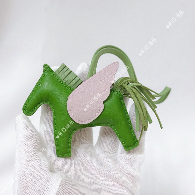 莉亞精品♡ Hermes Rodeo 飛馬pm 拼色綠x粉 #B-2