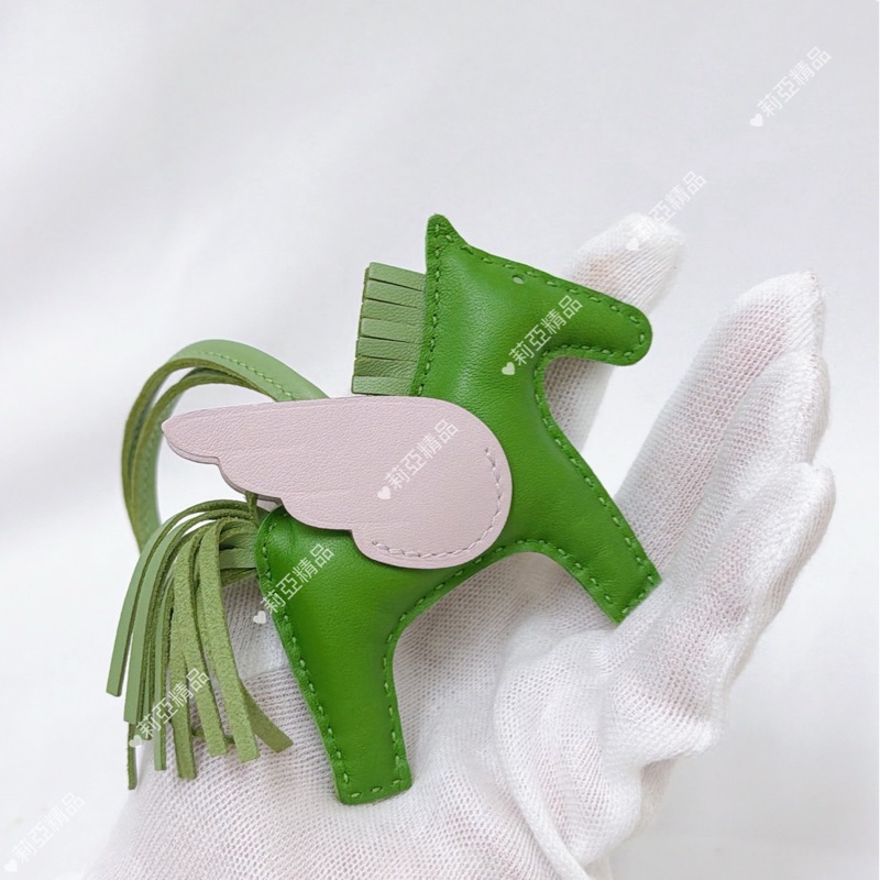 莉亞精品♡ Hermes Rodeo 飛馬pm 拼色綠x粉 #B-3