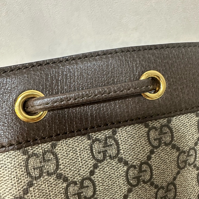 Gucci 550620 老花pvc綠紅綠水桶包Ophidia GG nano mini noe-21