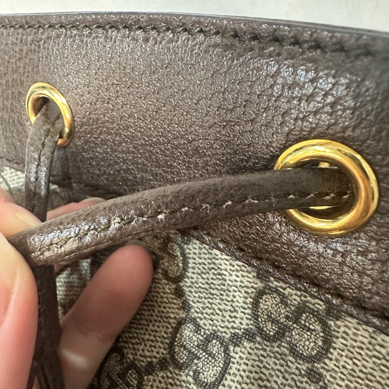 Gucci 550620 老花pvc綠紅綠水桶包Ophidia GG nano mini noe-23