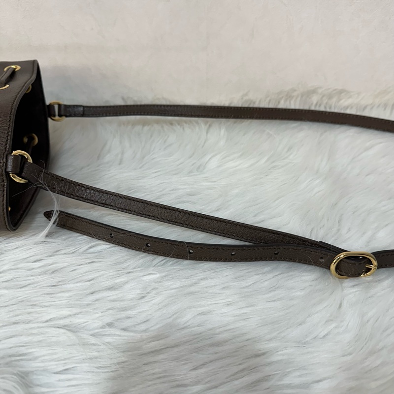 Gucci 550620 老花pvc綠紅綠水桶包Ophidia GG nano mini noe-38