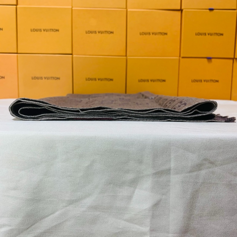 🧣全台最甜 全新含吊牌 Gucci 古馳 超美奶茶雙色 老花 羊毛圍巾 披肩-7